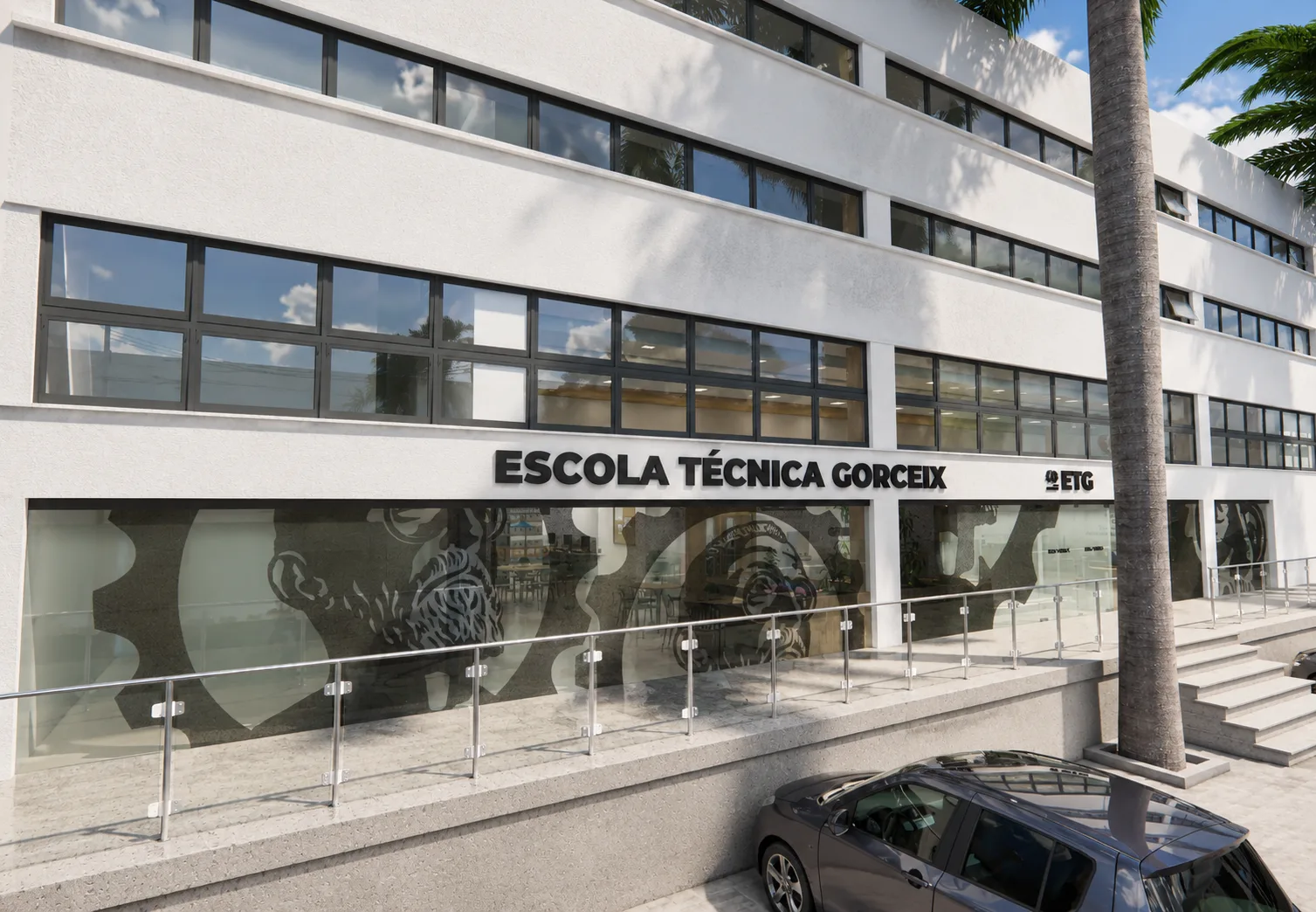 Fachada da Escola Técnica Gorceix